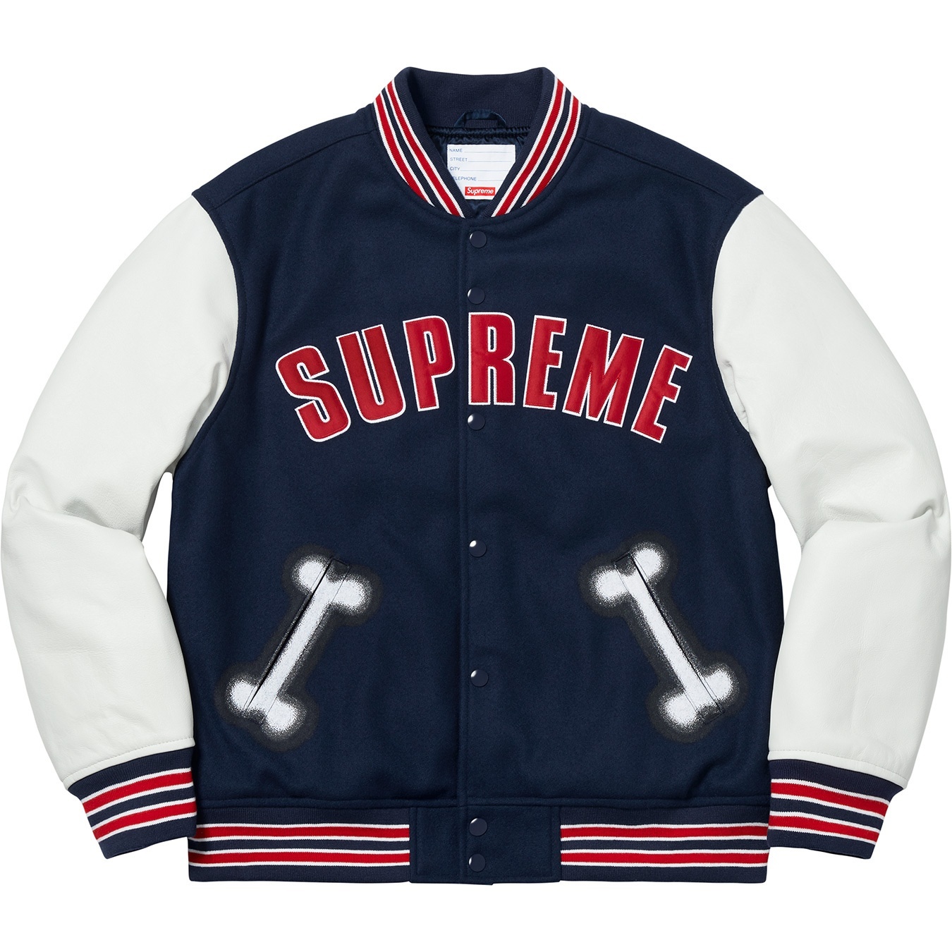 Bone Varsity Jacket view 17